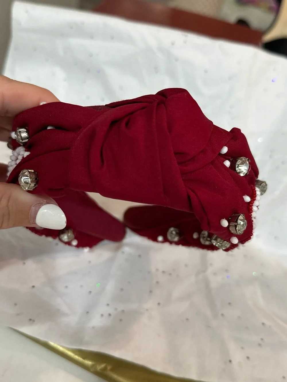 Source Unknown Red Beaded 